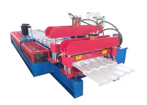 China Automatic Metal Glazed Tile Making Machine Colored Steel Sheet Roofing on sale