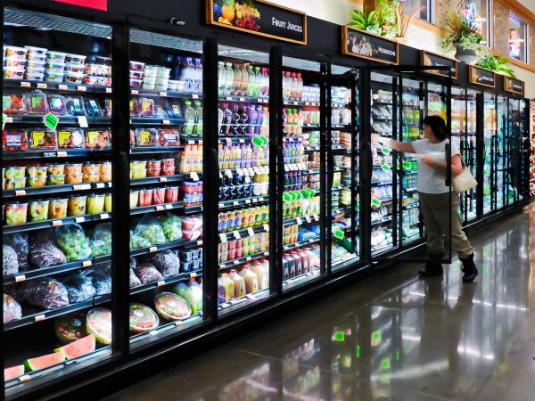 Quality Glass Door Multideck Display Fridge Remote Sliding With Mutlideck Shelf for sale