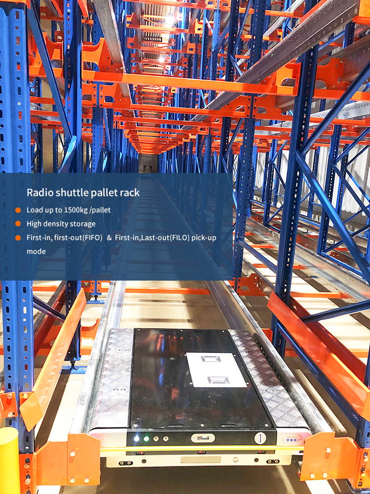Automated Retrieval High Density Big Bag Storage Pallet Racking Pallet Carrier Rack Shuttle Rack