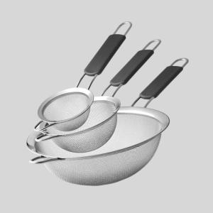 China Stainless Steel Fine Mesh Strainer 3.4 Inch 5.5 Inch 7.5 Inch For Kitchen on sale