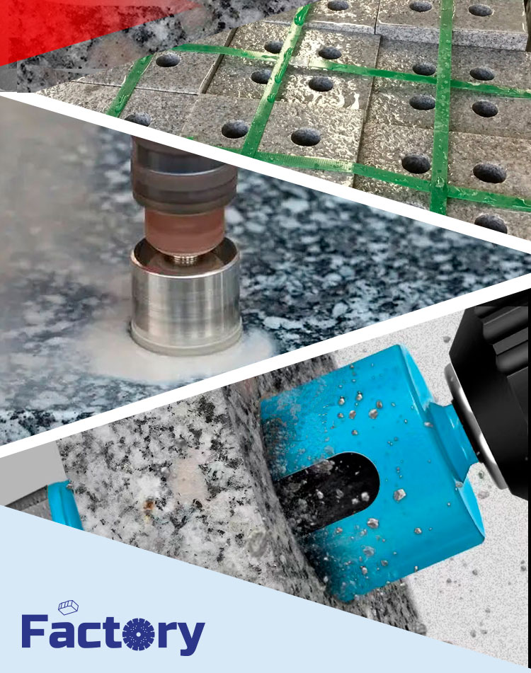 Rock Drilling Made Easy LINSING 6-102MM Core Annular Drill Bit with Diamond Segments