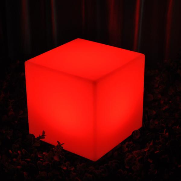 Remote Control LED Cube Night Light Illuminated Rgb Color Changing Battery Rechargeable