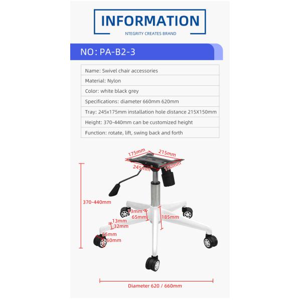 Nylon Swivel Base For Office Chair Height Adjustable Five Star Office Chair Legs