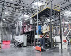 Automatic Feeding Weighing Mixing Conveying System For SPC Floor Production Line