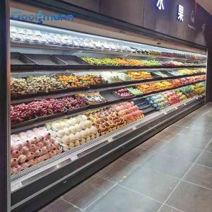 4 Layers Salad Display Refrigerator , LED 800L Open Case Chiller 1250 * 890 * 2050mm