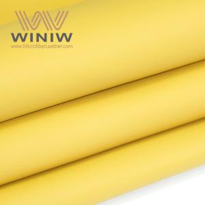 Lemon Yellow Suede Leather Fabric For Sofa Selling Products Suede Leather Sofa