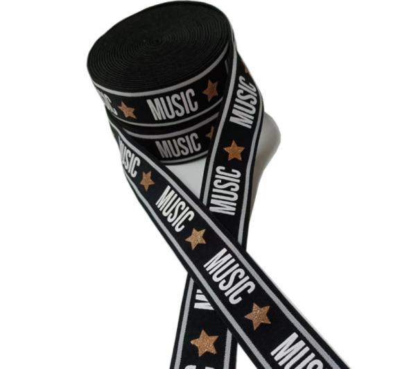 Quality 40m Roll Printed Elastic Bands 3.5cm Picot Elastic For Underwear for sale