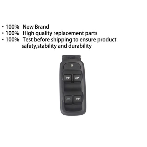Black Power Window Switch Replacement Front Driver Side Fiesta 8A69-14A132-CA