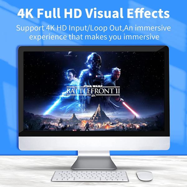 1080P 60fps HDMI Video Capture Device Portable USB C HDMI Capture Card 4Kp60 ROHS