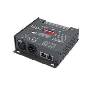 Buy cheap RJ45 / XLR 3 Channel Dmx Decoder DC12V-24V Overload Protection 550g product
