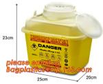 Various shape sharp container,sharp bin,syringe container, Wholesale disposable
