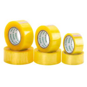 China 40 - 48mic Thickness BOPP Adhesive Tape Clear Yellowish BOPP Packing Tape on sale