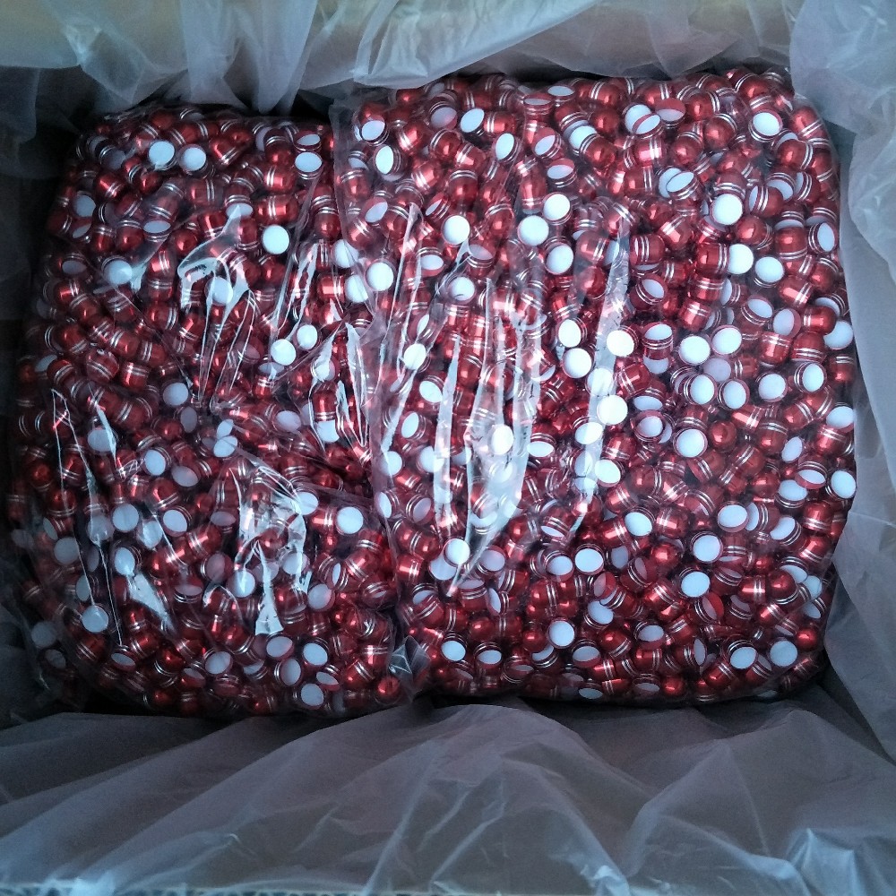 2ml ISO9001 Empty Capsule Shells Golden Single Pill Container