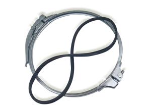 Dust collection pipeline system Flanged Galvanized Pipe Clamp