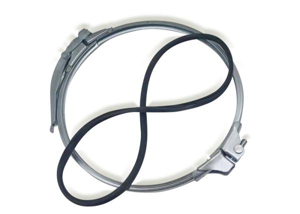 Quality Dust collection pipeline system Flanged Galvanized Pipe Clamp for sale
