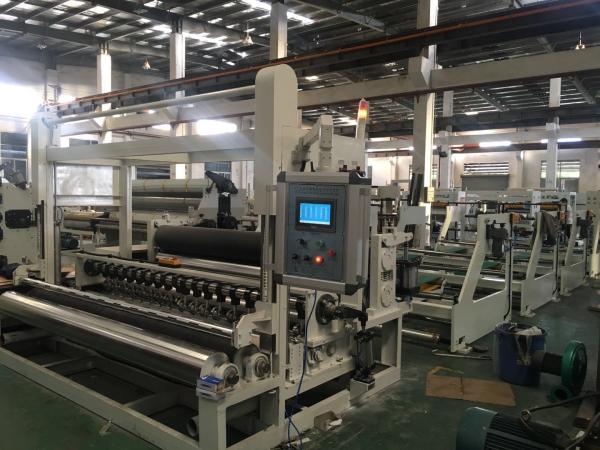 Durable Slitter Rewinder Machine , Paper Roll Rewinding Machine Adjsutable