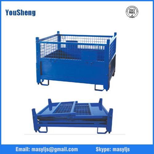 Quality Foldable steel collapsible metal wire mesh container warehouse storage cages for sale