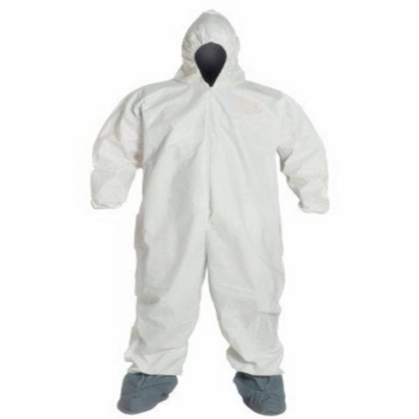 Quality Type 3b 4b Disposable Coverall White Disposable Protective Suit for sale