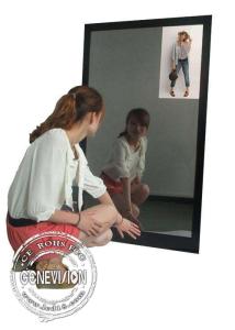 China 13.3 Inch Magic Mirror Advertising Player , Bathroom Body Motion Sensor Mirror Media Player Android on sale