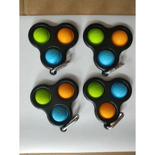 OEM Push Pop Finger Fidget Toy 8x7.6x1.5cm CE FCC ROHS certificate