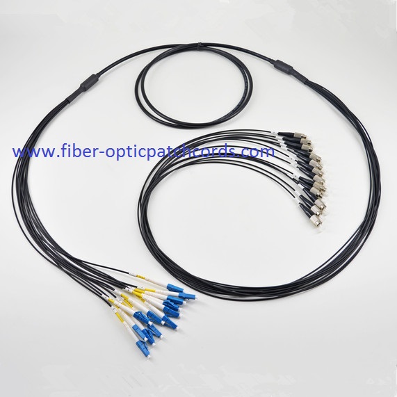 30core 48core Fiber Optic Patch Cord LC / APC - SC / APC Single Mode 30fiber 48fiber Optical Jumper LC To SC