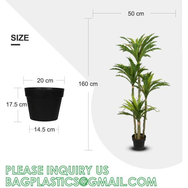 Customized High Quality High Destiny Artificial Nest Fern Tree Plant Independent-Design Ornamental Artificial