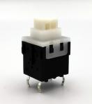 RoHS Push Button On Off SPST DIP Self Locking Unlocked Switch