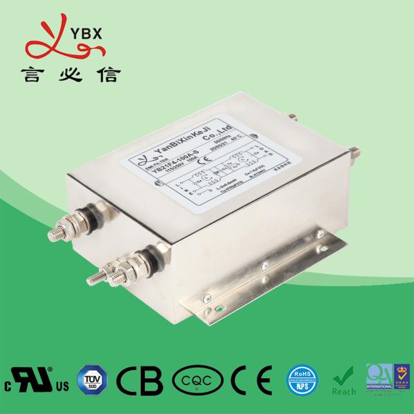 50/60Hz Low Pass Emi Filter 100A 250V 440VAC Power Filter