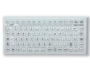 85 Keys Industrial PC Keyboard Lightweight One Piece Matte Membrane On Top Keyboard