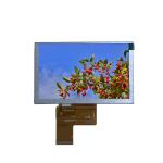 500nits Small TFT LCD Display 5in 800x480 40Pin Tft Lcd Color Monitor 50 70