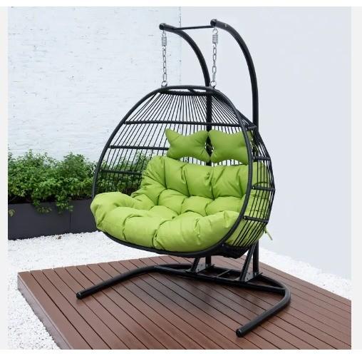 Relaxing Customized Color Hammock Swing Chair With Iron Tube Frame And Hardware