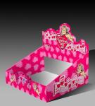 Litho CMYK Custom Printed Display Boxes Clay Coated Paper Yellow
