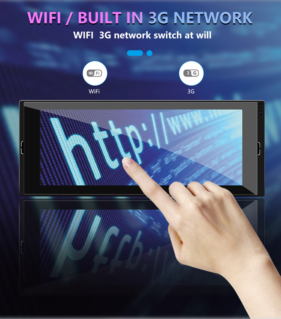 Android OS Android 10 MP5 Player 6.86 IPS Touch Screen GPS Wifi Rear Camera Car DVD Radio