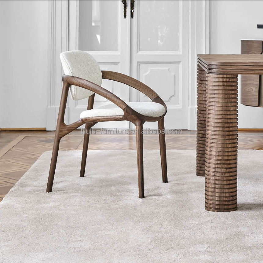Modern Design Style Customize Luxury Solid Wood Dining Chair for Restaurant Furniture