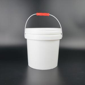 China Food Grade Plastic Pail Bucket White Round 3 Liters on sale