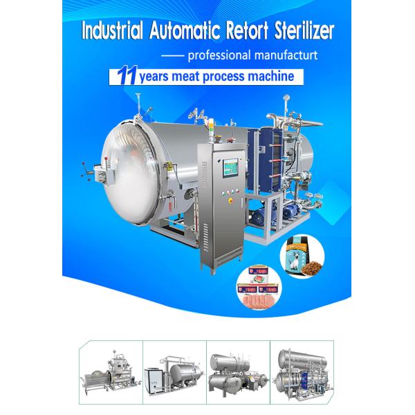Spray Type Steam Canning Retort Machine In Food Industry