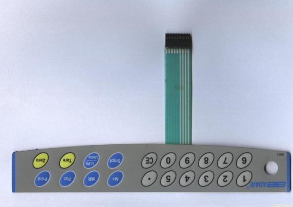 Quality Key Embossed Customizable Keyboard Membrane Switches with Moisture Proof for sale