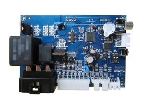 ISO9001 Printed Circuit Board Assembly Blue Solder Mask PCBA Produce