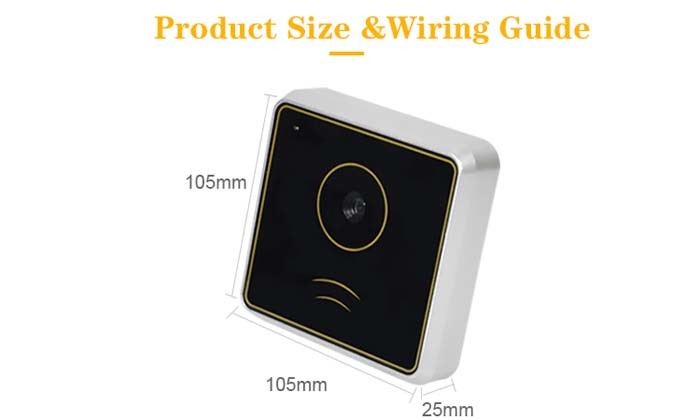 RFID POE TCP IP Turnstile Qr Code Reader With Wiegand Output