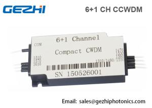 Buy cheap Compact CWDM 6 + 1CH CWDM Mux Demux Fiber Optical Multiplexer Module product