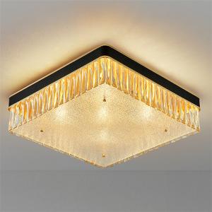 China Residential E14 Golden Rectangle LED Ceiling Light Noiseless. on sale