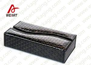 China Glossy Hand Bag Leather Cosmetic Box , Custom Cardboard Display Boxes With Logo on sale