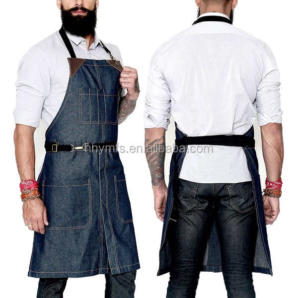 Eco Friendly Waterproof Chef Work Uniform Adjustable Bib Apron Unisex