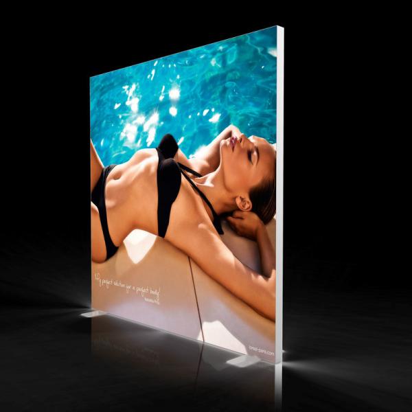 Quality Customized Colors Backlit Seg Fabric Frames , Frameless Led Light Boxes for sale