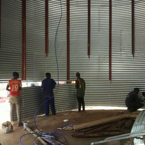Professional Galvanized Grain Bin Steel Silos For Grain Storage 20 Years Service Life