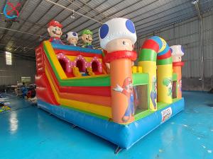 Customized Inflatable Slides Playground Super Mario Park Inflatable Bouncy House