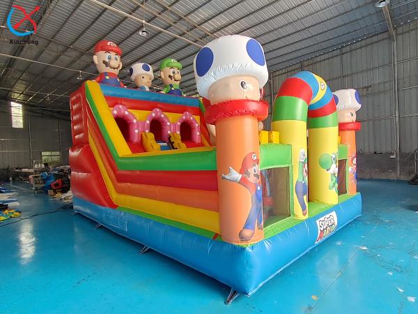 Quality Customized Inflatable Slides Playground Super Mario Park Inflatable Bouncy House for sale
