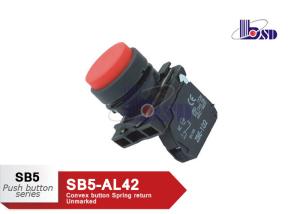 Buy cheap Professional Red Push Button Lamp Switch With 1NC Contact As Indicating Signals product