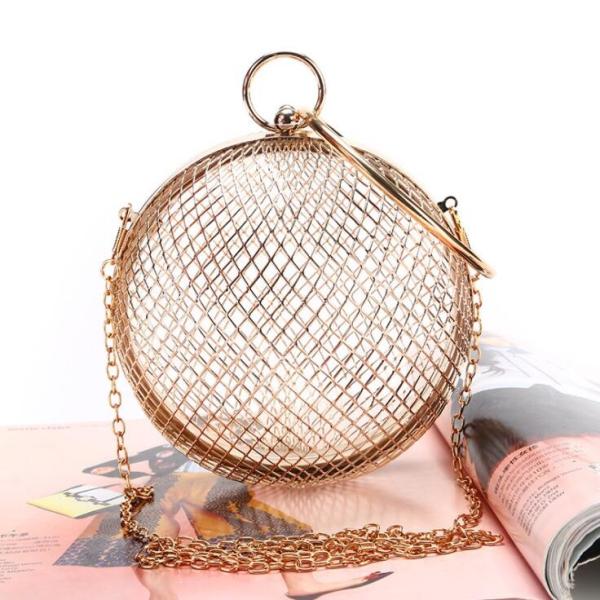 Quality O Ring Round Purse Frame Iron Ball Shape Clutch Frame With Handle for sale