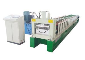 China Waterproof Gutter Roll Forming Machine / Gutter Making Machine With Punch Hole Device on sale